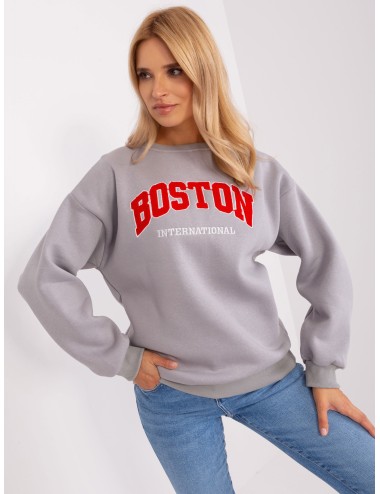 Dresowa bluza bez kaptura o kroju oversize