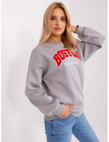 Dresowa bluza bez kaptura o kroju oversize
