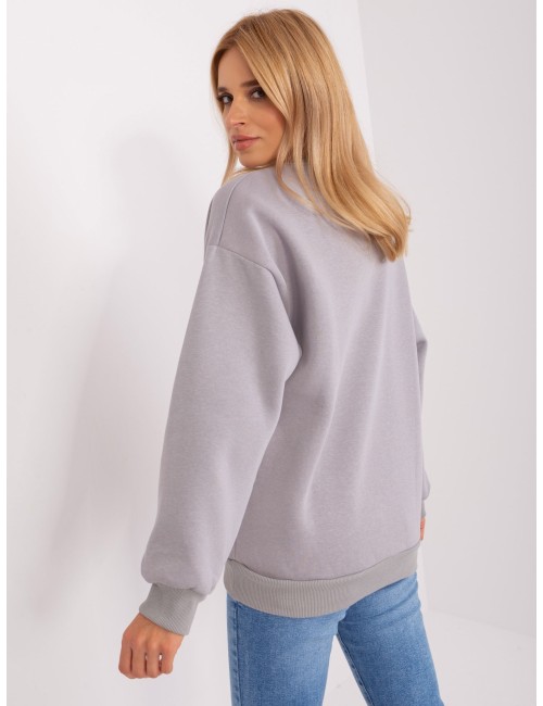 Dresowa bluza bez kaptura o kroju oversize