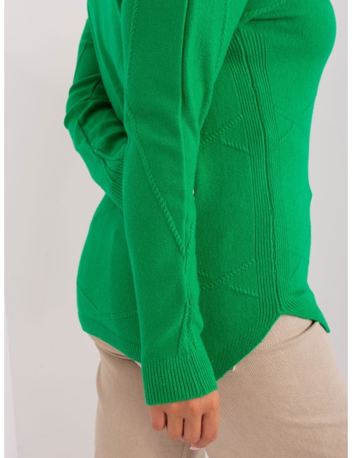 Sweter plus size z okrągłym dekoltem