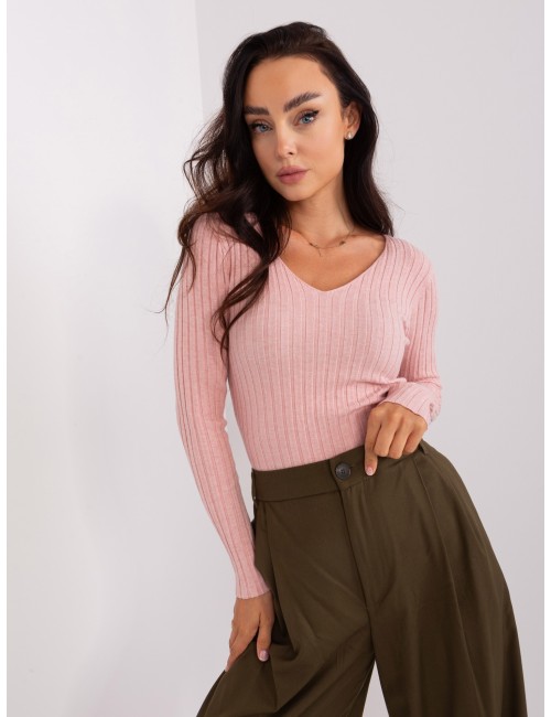 Sweter klasyczny z dzianiny
