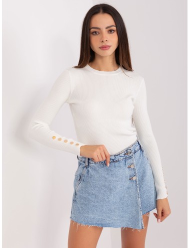 Sweter klasyczny z okrągłym dekoltem