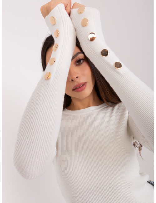 Sweter klasyczny z okrągłym dekoltem