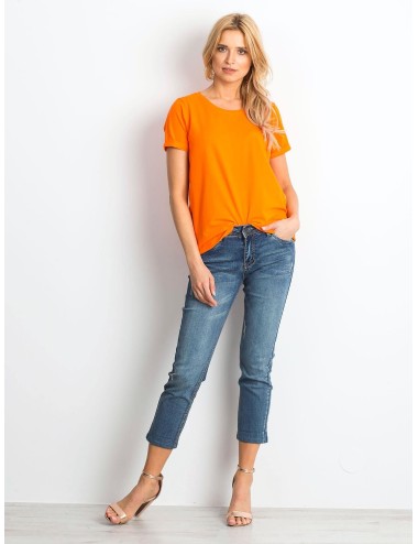 Bawełniany t-shirt damski basic fluo