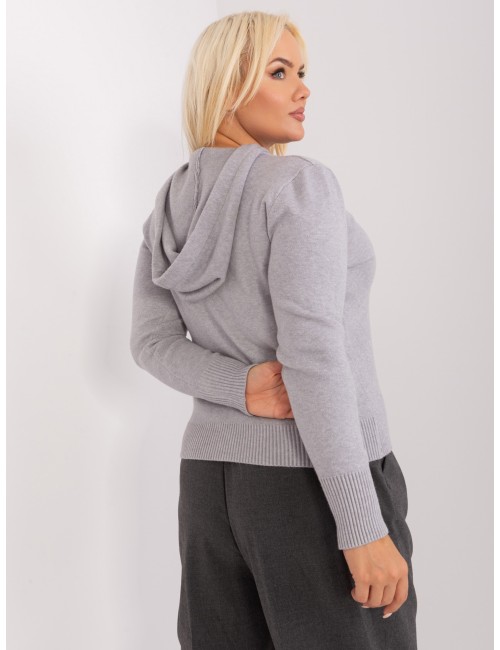 Sweter plus size z troczkami