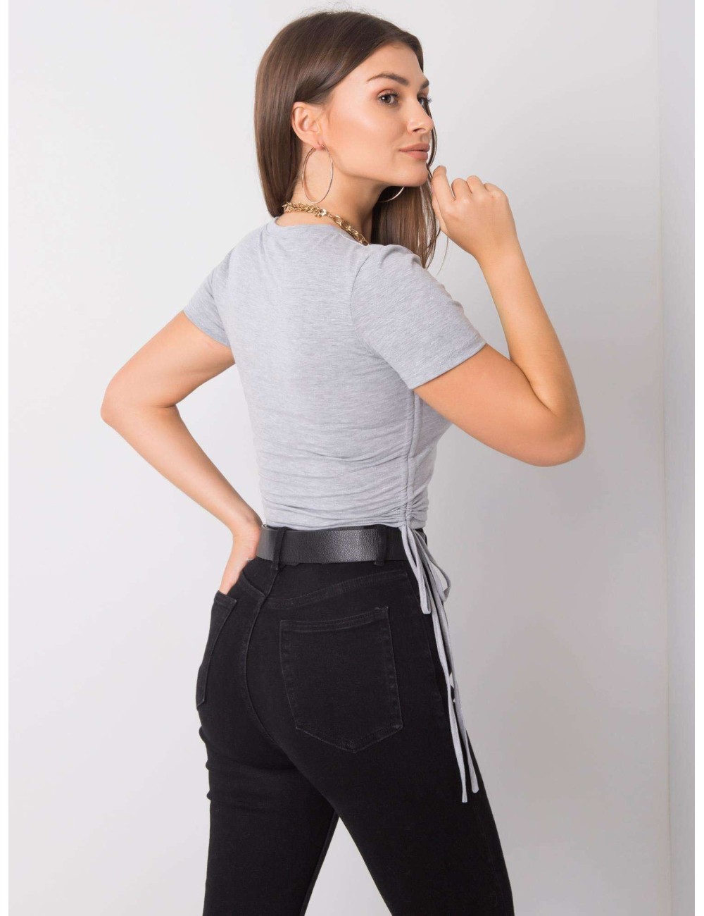 T-shirt damski z bawełny
