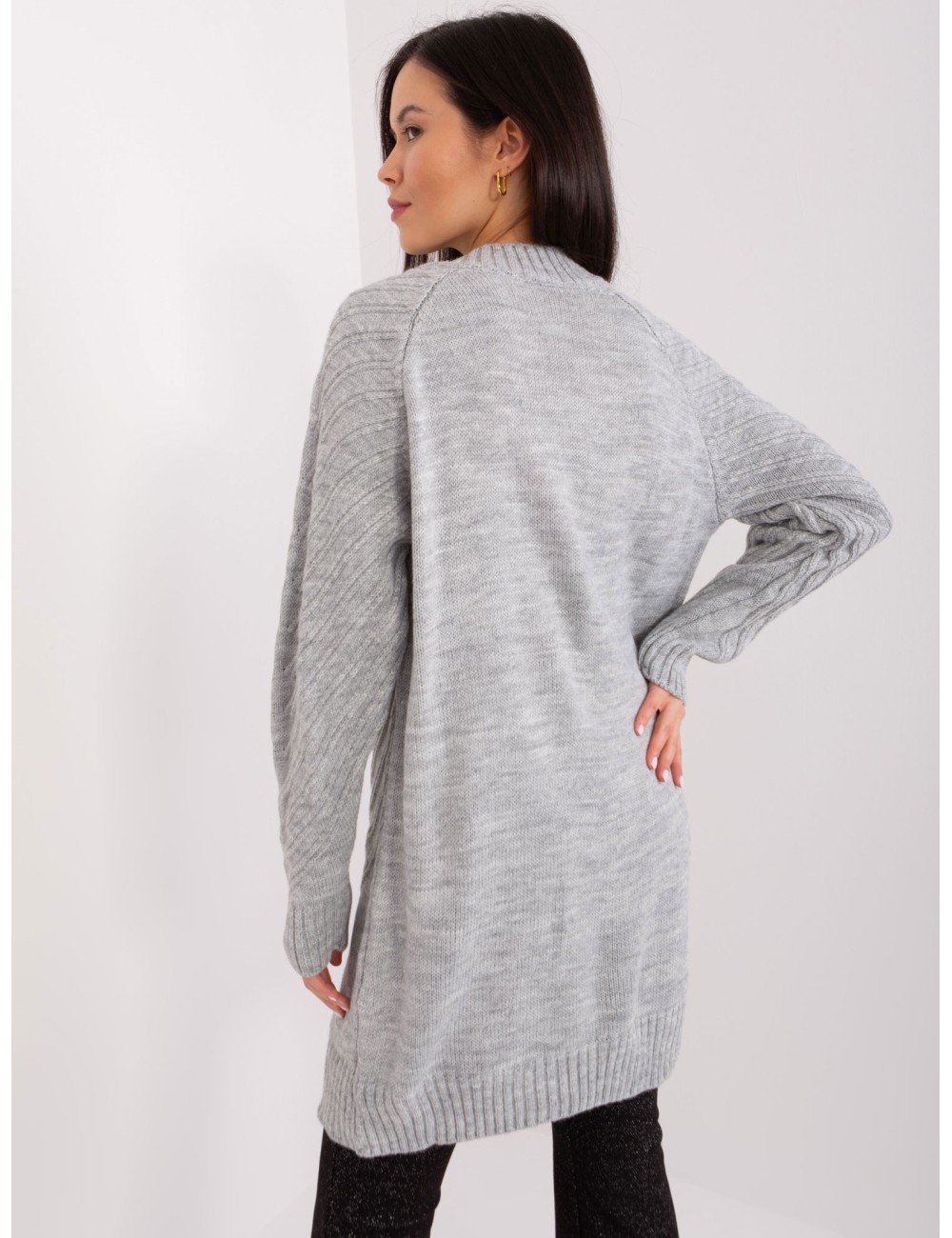 Sweter oversize ze ściągaczami