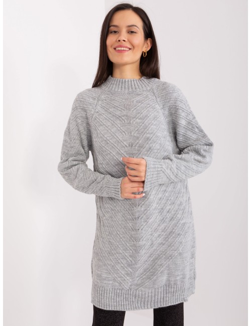 Sweter oversize ze ściągaczami