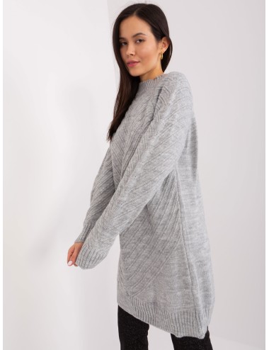 Sweter oversize ze ściągaczami