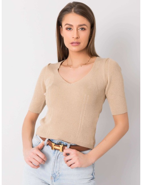RUE PARIS Beżowa bluzka damska