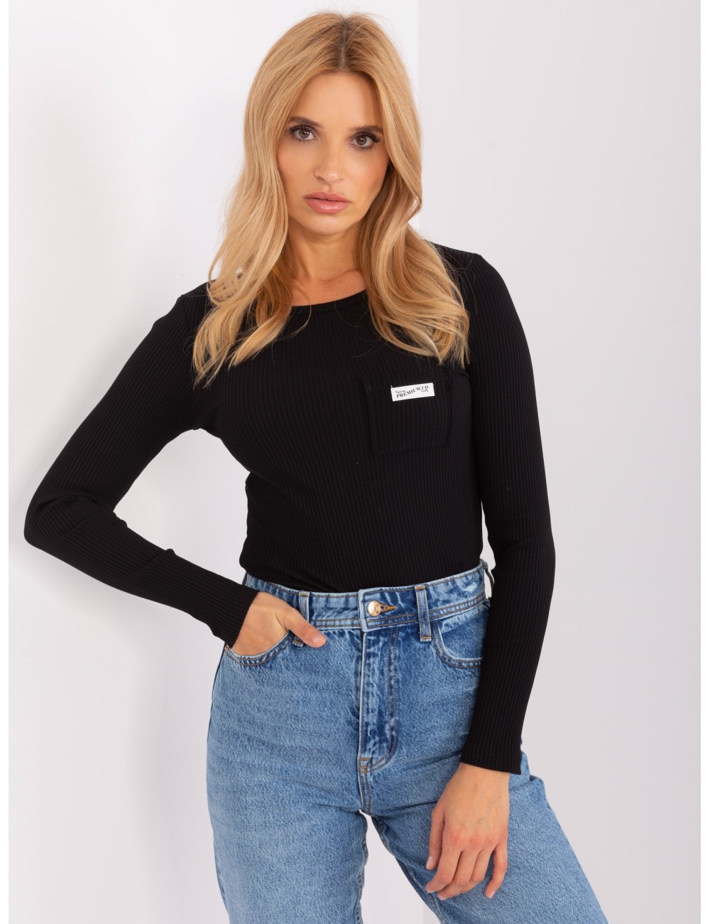 Bluzka longsleeve z kieszonką