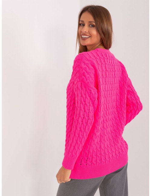Sweter rozpinany z dekoltem V RUE PARIS