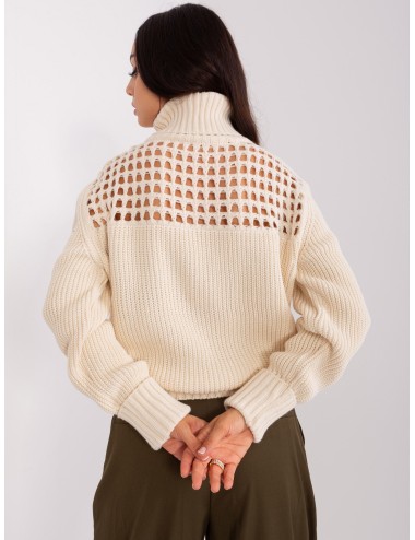 Dzianinowy sweter z golfem