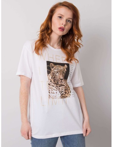 T-shirt z nadrukiem zwierzęcym