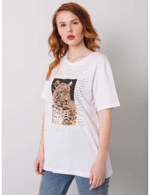 T-shirt z nadrukiem zwierzęcym