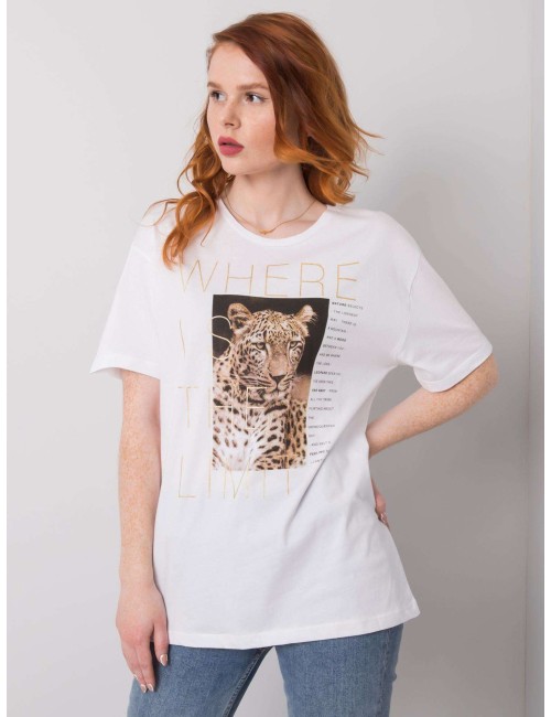 T-shirt z nadrukiem zwierzęcym