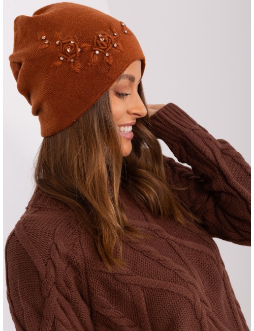Dzianinowa czapka beanie z bawełną