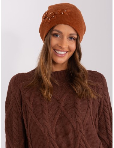 Dzianinowa czapka beanie z bawełną