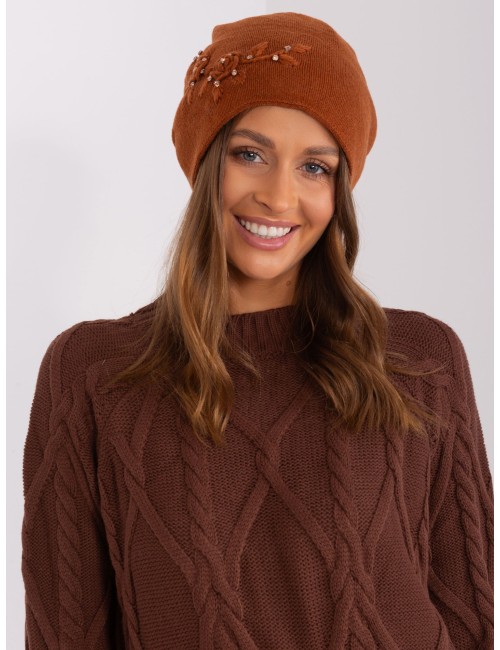 Dzianinowa czapka beanie z bawełną