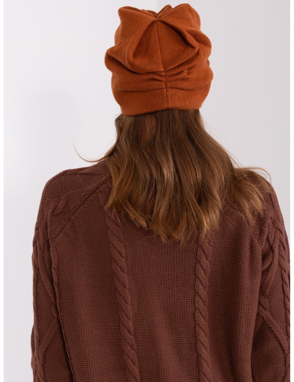 Dzianinowa czapka beanie z bawełną