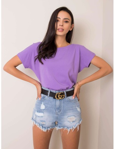 T-shirt z dekoltem z tyłu