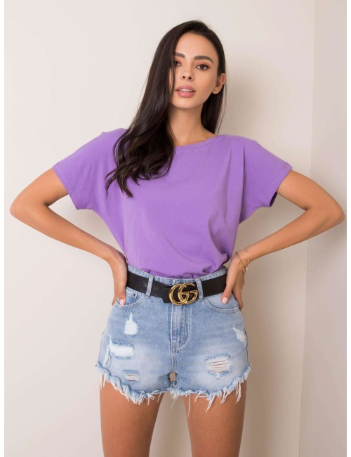 T-shirt z dekoltem z tyłu
