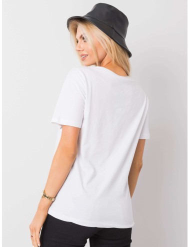 T-shirt z bawełny z aplikacjami