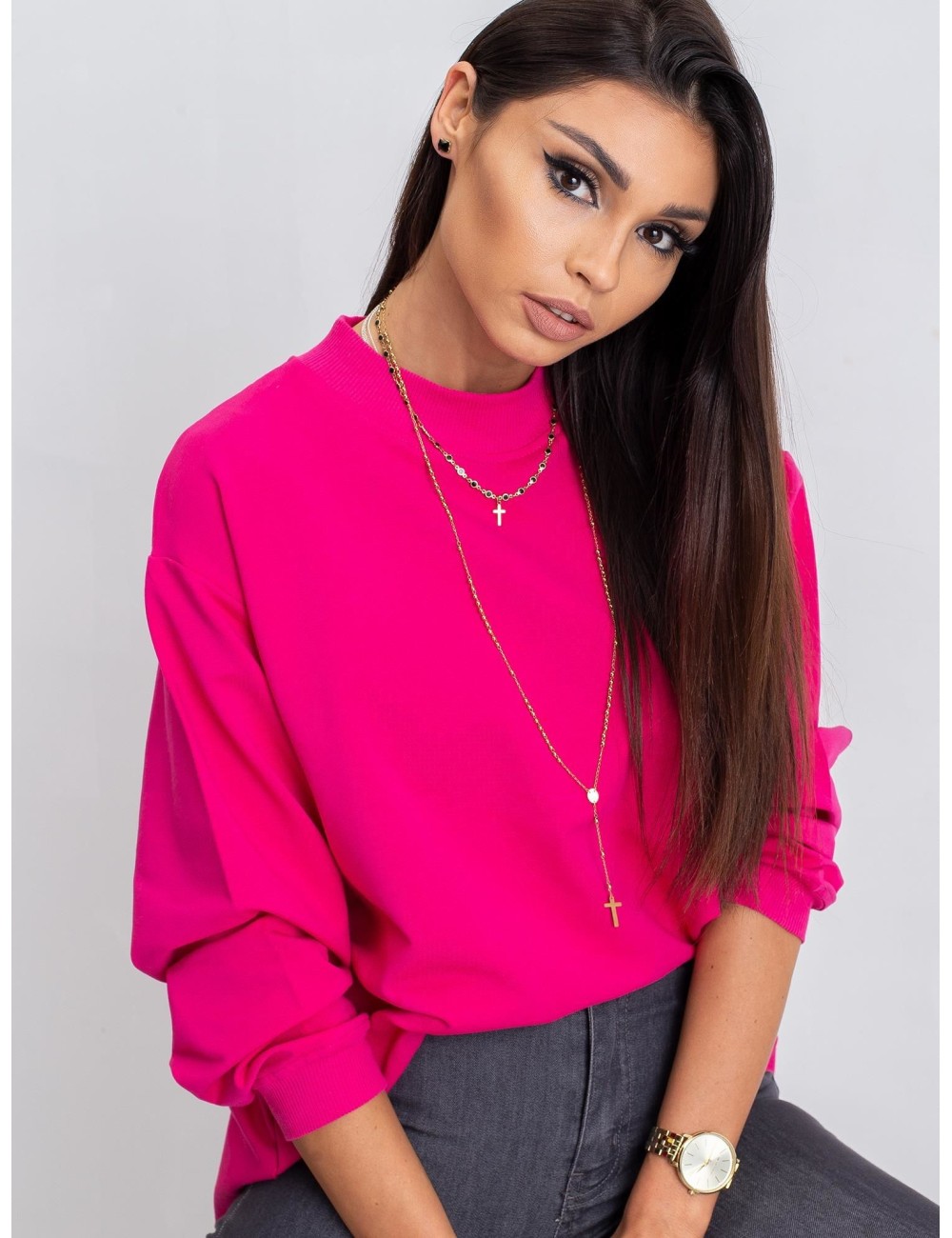 Bluza-RV-BL-5185.79P-ciemny bezowy