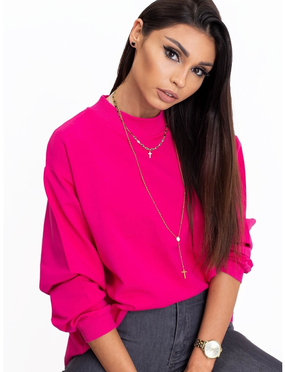 Bluza-RV-BL-5185.79P-ciemny bezowy