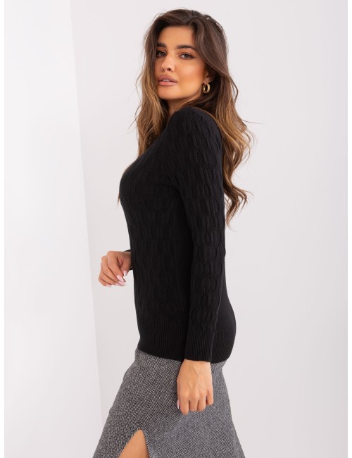 Damski sweter klasyczny w warkocze