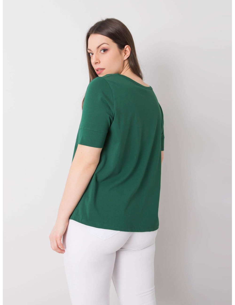 Bawełniany t-shirt damski plus size