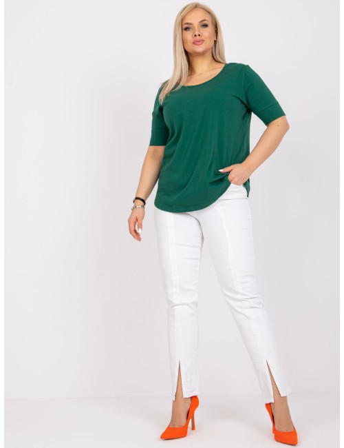 Bawełniany t-shirt damski plus size