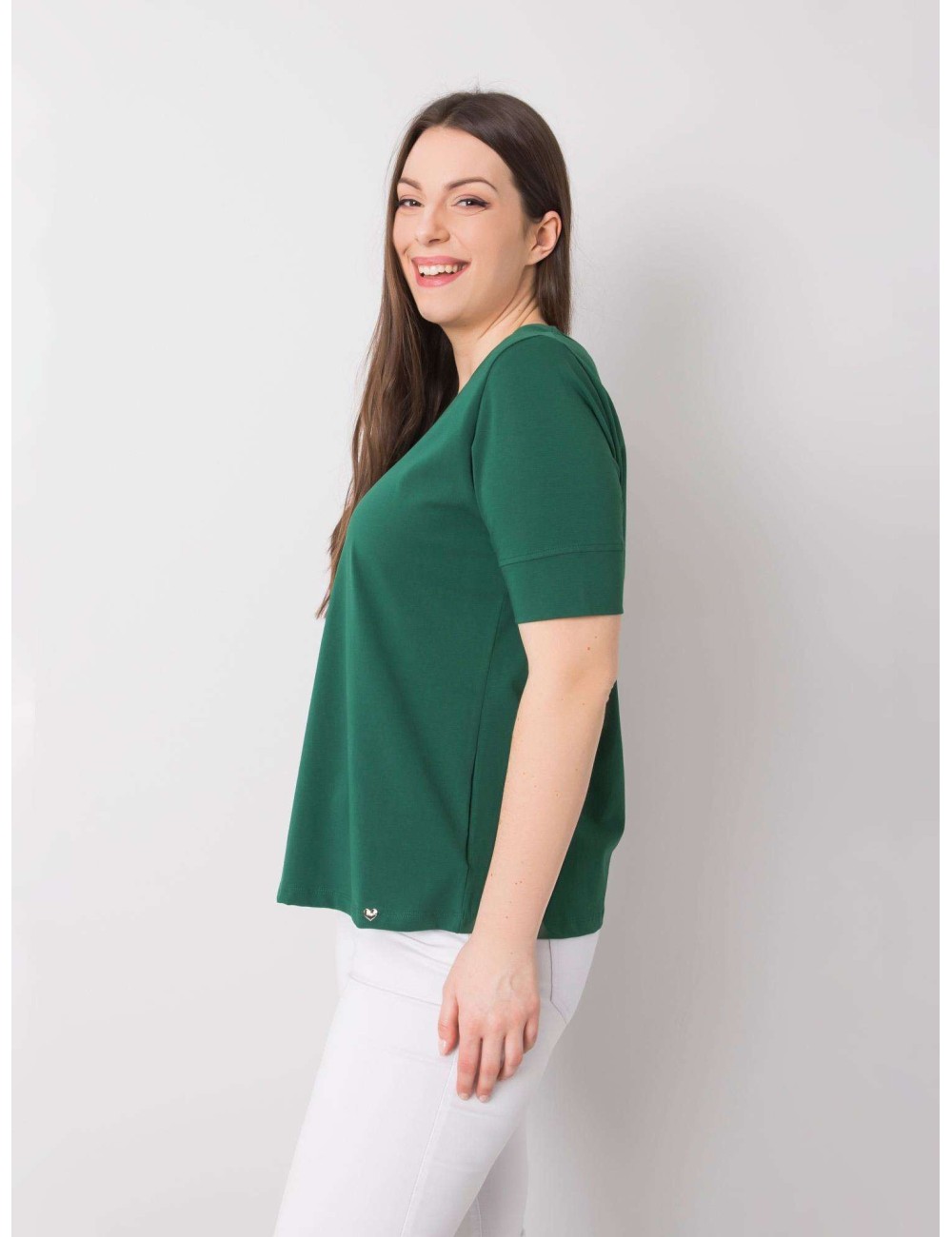 Bawełniany t-shirt damski plus size