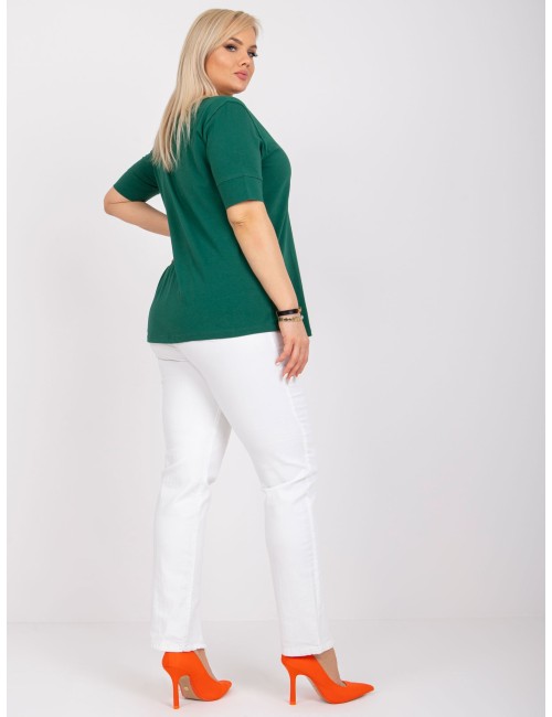 Bawełniany t-shirt damski plus size