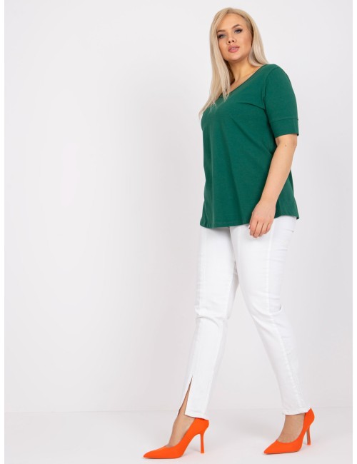 Bawełniany t-shirt damski plus size