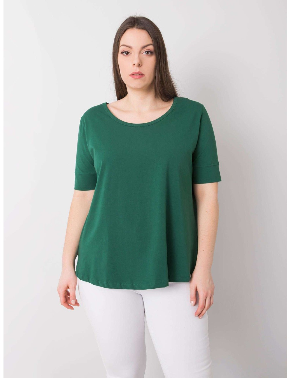Bawełniany t-shirt damski plus size