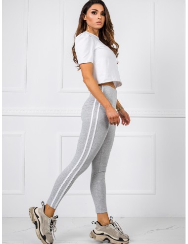 Legginsy damskie z lampasami