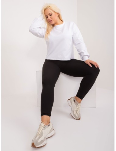 Gładka bluza plus size