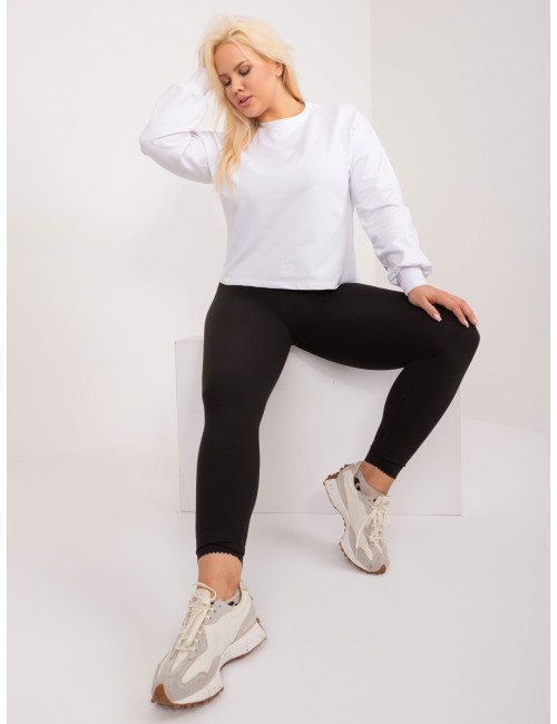 Gładka bluza plus size