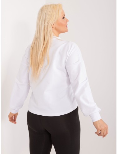 Gładka bluza plus size