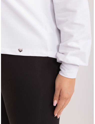 Gładka bluza plus size