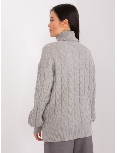 Sweter z golfem z dodatkiem wiskozy