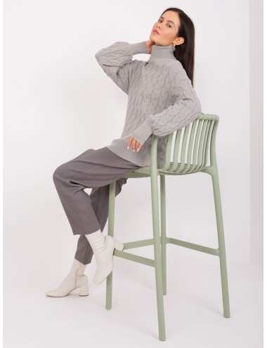 Sweter z golfem z dodatkiem wiskozy