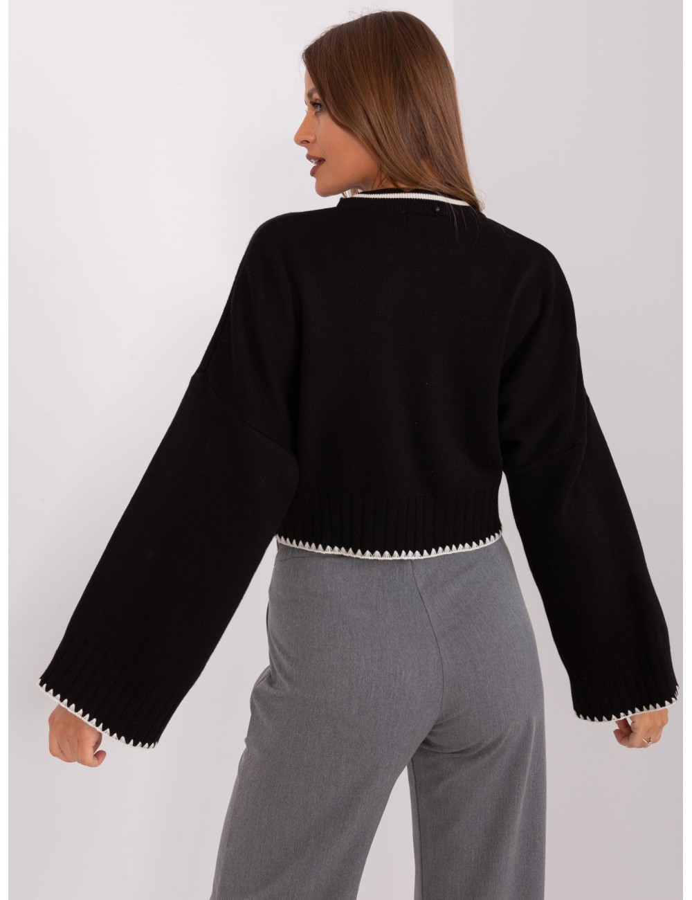 Damski sweter dzianinowy oversize