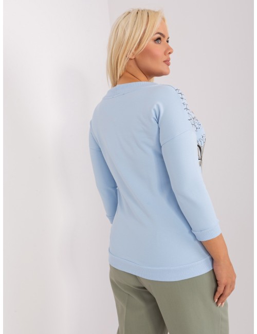 Damska bluzka plus size z printem