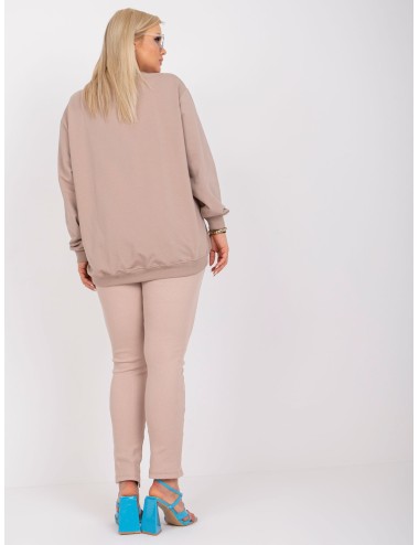 Melanżowa bluza plus size basic