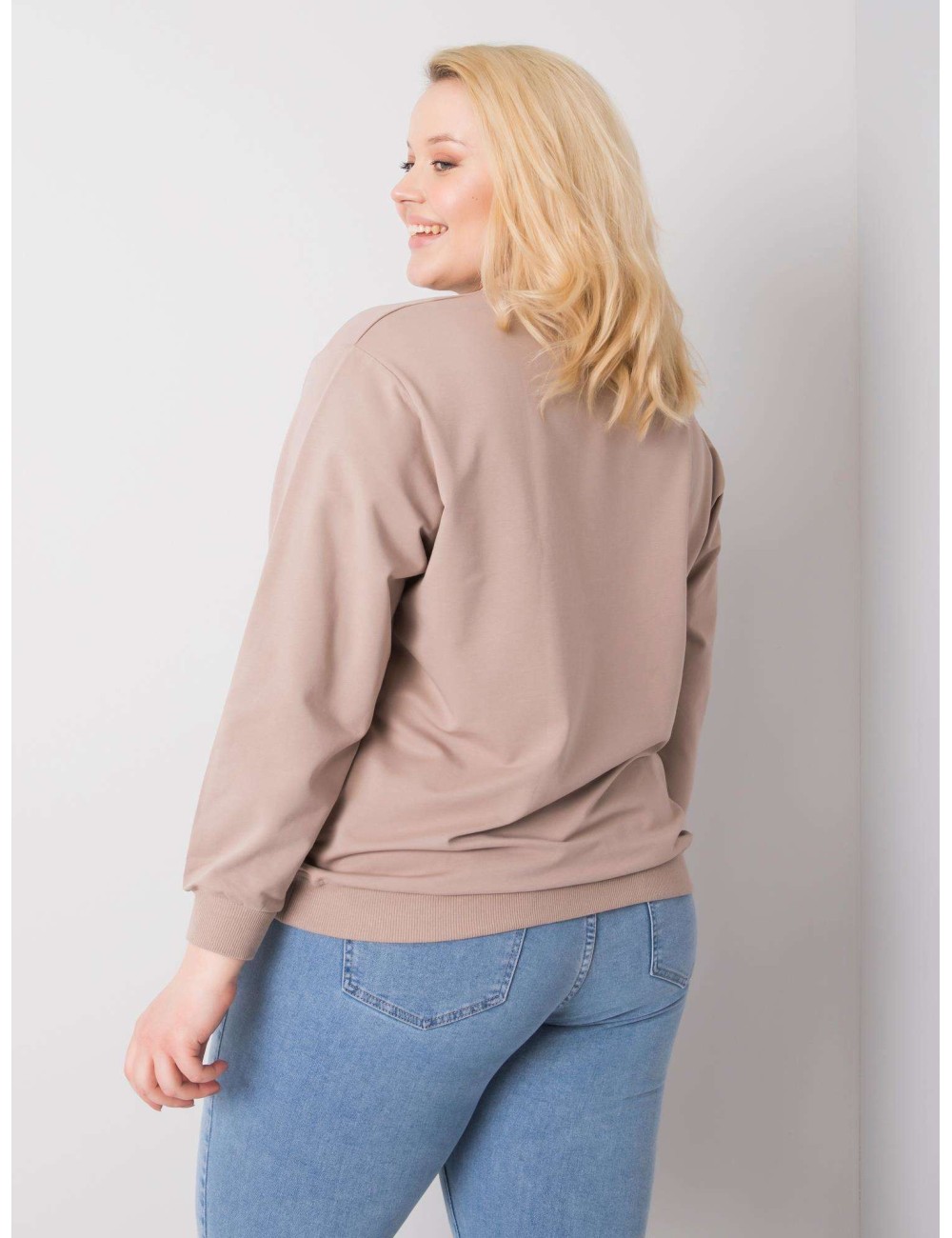 Melanżowa bluza plus size basic