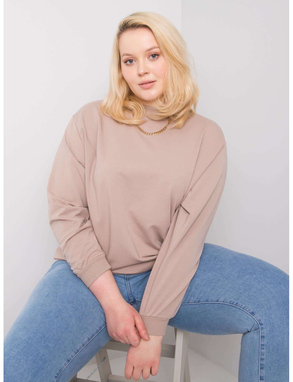 Melanżowa bluza plus size basic
