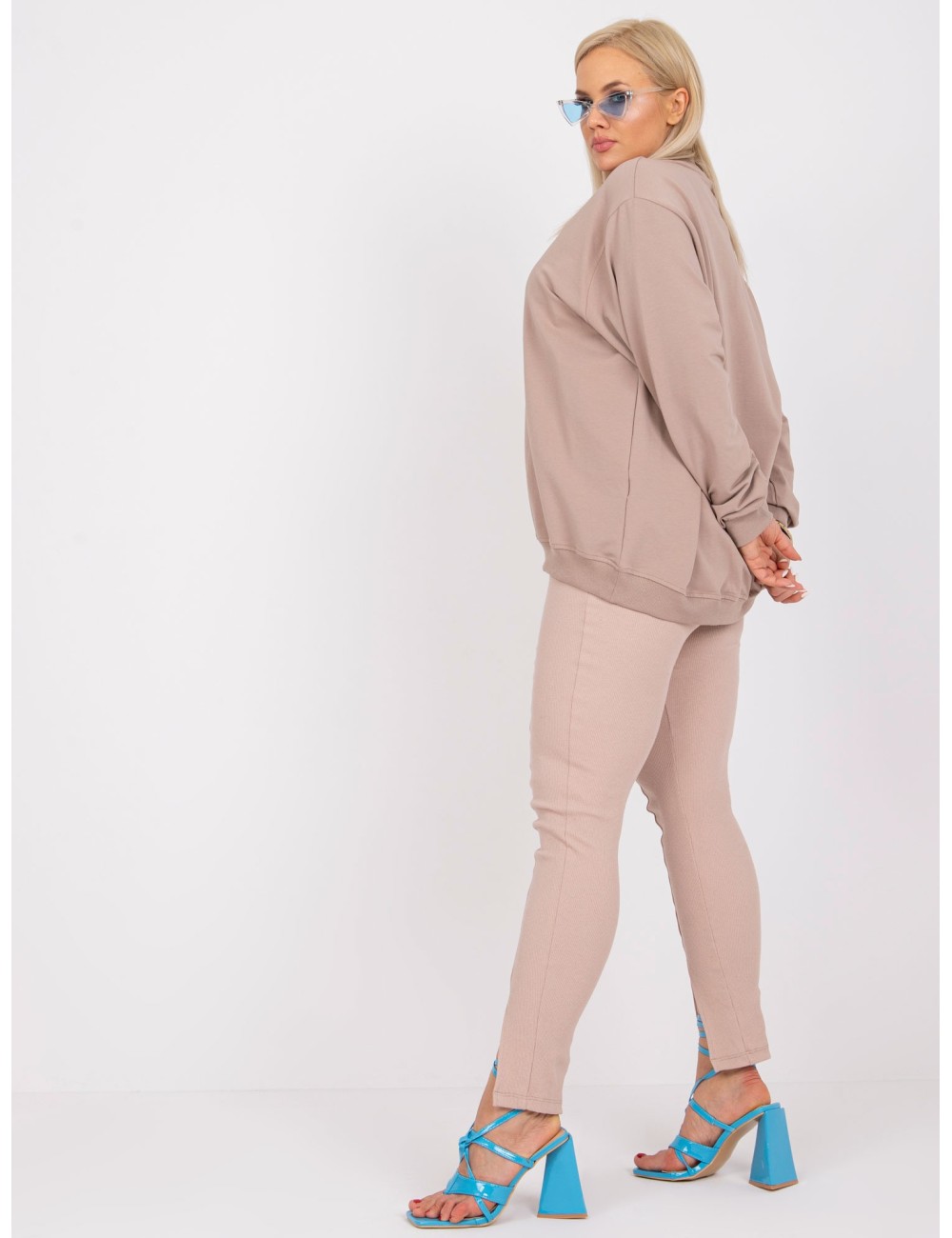Melanżowa bluza plus size basic
