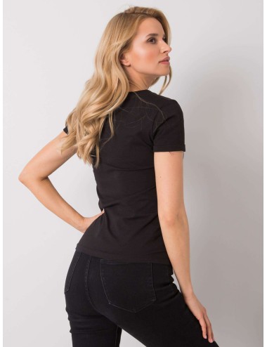 OCH BELLA Beżowy t-shirt bawełniany z printem